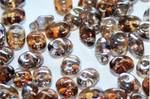 Perline Superduo Tanzanite Celsian 5x2,5mm - 10gr