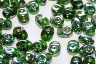 Perline Superduo Chrysolite Celsian 5x2,5mm - 10gr