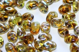 Superduo Beads Olivine Celsian 5x2,5mm - 10gr