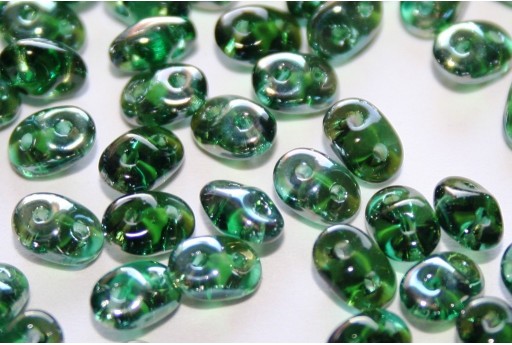 Superduo Beads Emerald Celsian 5x2,5mm - 10gr 2