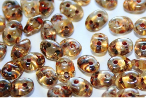 Superduo Beads Crystal Picasso 5x2,5mm - 10gr T00030 2