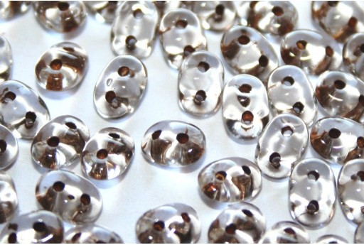 Superduo Beads Brown Lined Crystal 5x2,5mm - 10gr 2