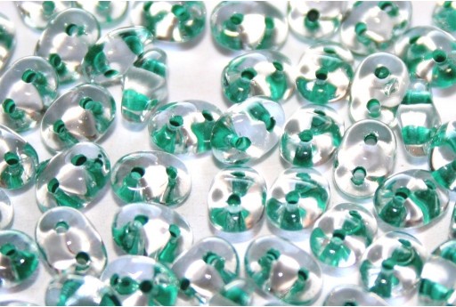 Superduo Beads Green Lined-Crystal 5x2,5mm - 10gr 2