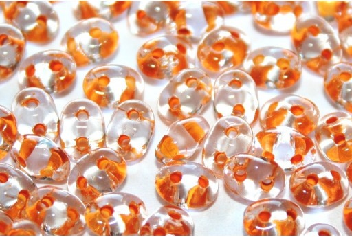 Superduo Beads Light Topaz Lined Crystal 5x2,5mm - 10gr 2