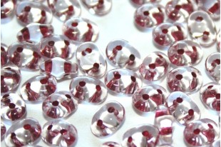 Superduo Beads Garnet Lined-Crystal 5x2,5mm - 10gr