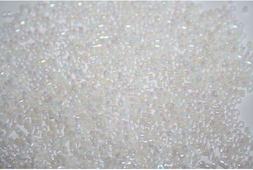 Miyuki Delica Beads Opaque White AB 11/0 - Pack 50gr