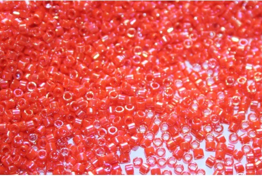 Miyuki Delica Beads Opaque Orange AB 11/0 - Pack 50gr