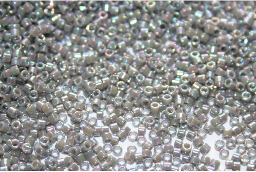 Miyuki Delica Beads Opaque Grey AB 11/0 - 8gr