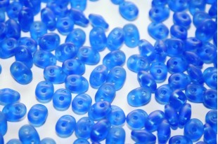 Superduo Matte Sapphire 5x2,5mm - 100gr