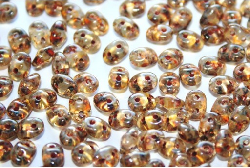 Superduo Crystal Picasso 5x2,5mm - 100gr
