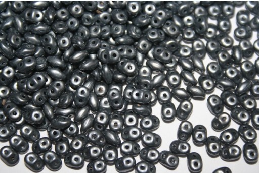 Superduo Matte Hematite 5x2,5mm - Pack 100gr