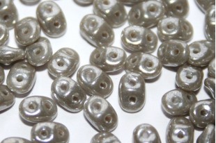 Superduo Hematite Opaque Grey 5x2,5mm - 100gr