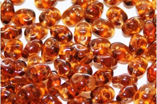 Superduo Smoky Topaz 5x2,5mm - Pack 100gr