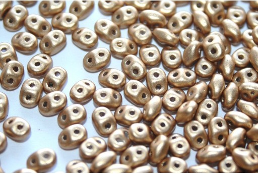 Superduo Beads Matte Metallic Flax 5x2,5mm - 10gr