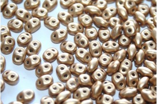 Superduo Beads Matte Metallic Flax 5x2,5mm - 10gr