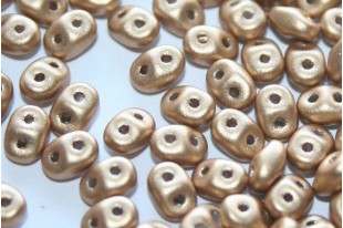 Superduo Beads Matte Metallic Flax 5x2,5mm - 10gr