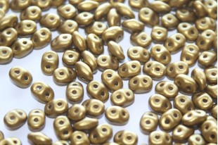 Perline Superduo Matte Metallic Aztec Gold 5x2,5mm - 10gr