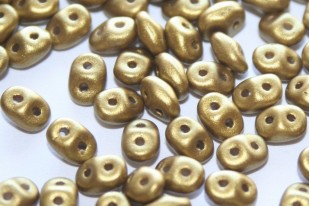 Perline Superduo Matte Metallic Aztec Gold 5x2,5mm - 10gr