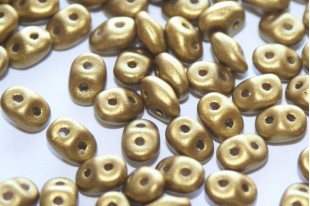 Superduo Beads Matte Metallic Aztec Gold 5x2,5mm - 10gr