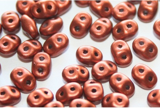 Superduo Beads Matte Metallic Dark Copper 5x2,5mm - 10gr 2