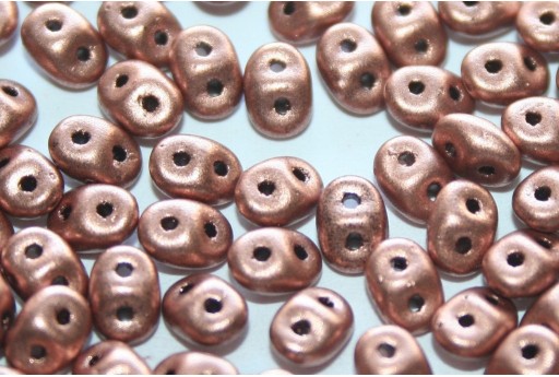 Superduo Beads Matte Metallic Copper 5x2,5mm - 10gr 2