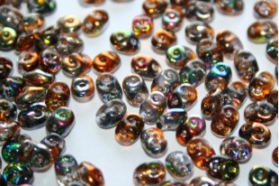 Superduo Beads Magic Line Copper 5x2,5mm - 10gr