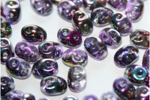 Superduo Beads Magic Line Purple 5x2,5mm - 10gr