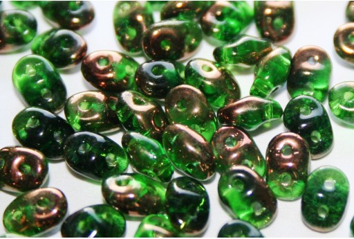 Superduo Beads Luster Bronze 1/2 Chrysolite 5x2,5mm - 10gr 2