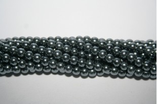 Glass Pearls Strand Grey 4mm - 105pcs