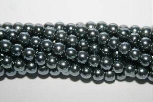 Glass Pearls Strand Grey 4mm - 105pcs