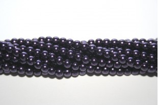 Glass Pearls Strand Blue Indigo 4mm - 105pcs