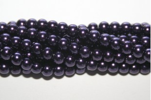 Glass Pearls Strand Blue Indigo 4mm - 105pcs