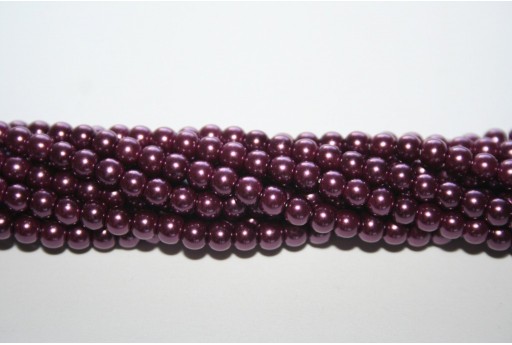 perline creazione gioielli,artigianato 4mm Vetro perle finte strand Viola 200 