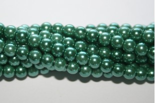 Glass Pearls Strand Aqua Green 4mm - 105pcs