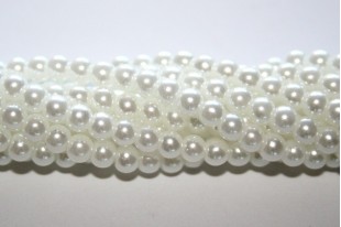 Perle Cerate Vetro Bianco 4mm - 105pz