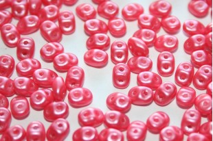 Perline Superduo Pearl Shine-Coral Pink 5x2,5mm - 10gr