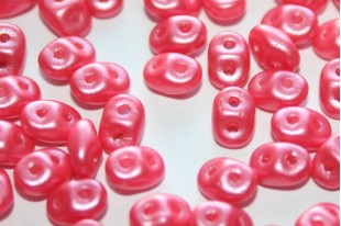 Superduo Beads Pearl Shine-Coral Pink 5x2,5mm - 10gr
