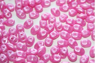 Superduo Beads Pearl Shine Hot Pink 5x2,5mm - 10gr