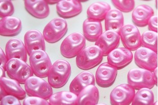 Perline Superduo Pearl Shine Hot Pink 5x2,5mm - 10gr