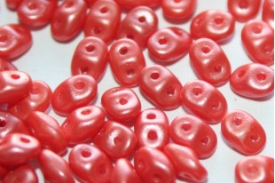 Superduo Beads Pearl Shine Light Coral 5x2,5mm - 10gr