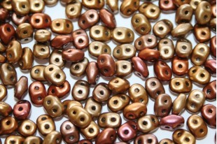 Superduo Beads Bronze Rainbow A 5x2,5mm - 10gr