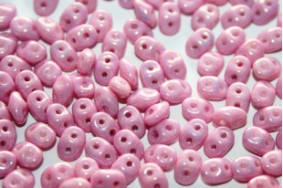 Superduo Beads Luster-Metallic Pink 5x2,5mm - 10gr 14490