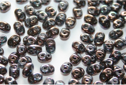 Superduo Beads Luster-Jet 5x2,5mm - 10gr