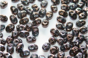 Superduo Beads Luster-Jet 5x2,5mm - 10gr