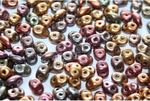 Superduo Beads Bronze Rainbow C 5x2,5mm - 10gr