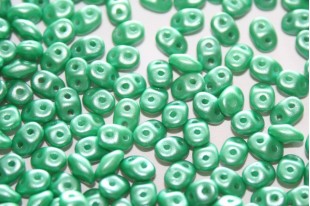 Superduo Beads Parl Shine- Light Green 5x2,5mm - 10gr