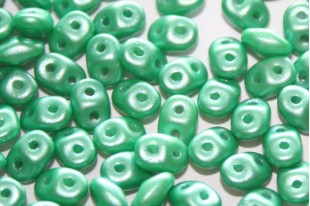 Superduo Beads Parl Shine- Light Green 5x2,5mm - 10gr