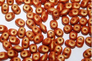 Superduo Beads Gold Shine Amber 5x2,5mm - 10gr