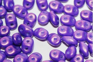 Superduo Beads Gold Shine Purple 5x2,5mm - 10gr