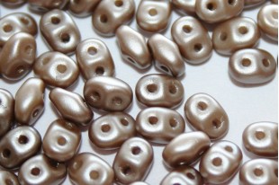 Superduo Beads Pastel Light Brown/Coco 5x2,5mm - 10gr